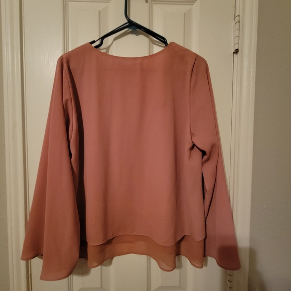 Zara Large pink long sleeve blouse - Picture 2 of 3